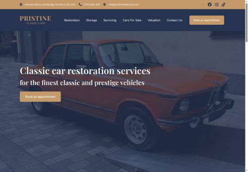 pristineclassiccars.com capture - 2025-10-16 11:58:50