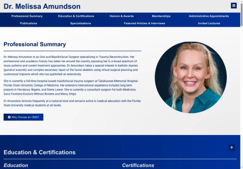 melissaamundsonomfs.com capture - 2025-10-16 13:22:54