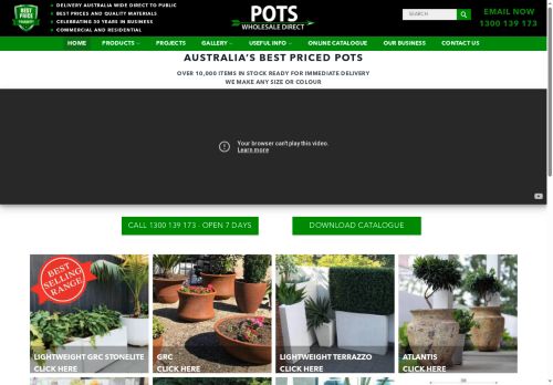 potswholesaledirect.com capture - 2025-10-16 14:19:27