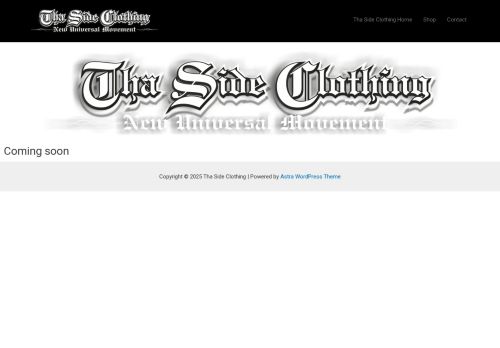 thasideclothing.com capture - 2025-10-16 14:50:54