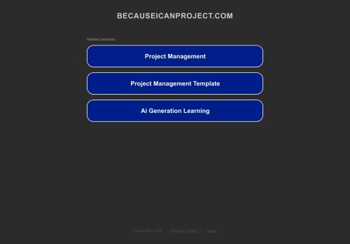 becauseicanproject.com capture - 2025-10-16 19:09:04