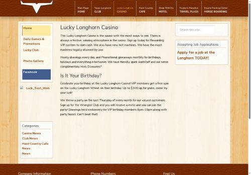 luckylonghorncasino.com capture - 2025-10-16 20:38:17