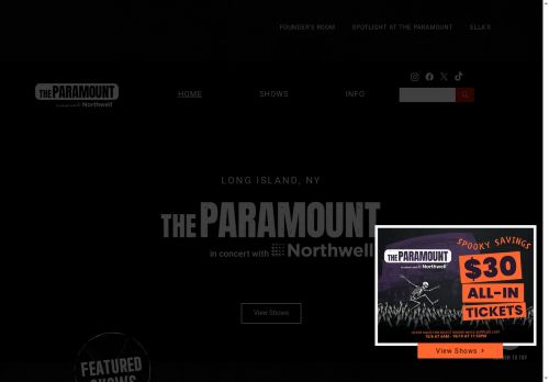 paramounttheaterny.com capture - 2025-10-17 02:14:00