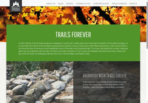 smokiestrailsforever.com capture - 2025-10-17 03:38:48