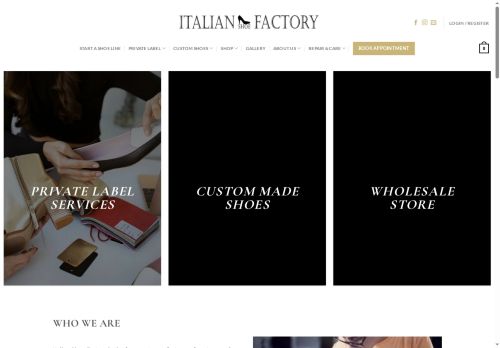 italianshoesfactory.com capture - 2025-10-17 03:44:37