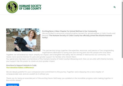 humanesocietyofcobbcounty.com capture - 2025-10-17 04:04:23