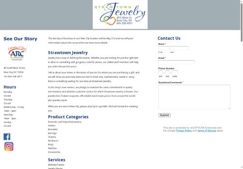 strawtownjewelry.com capture - 2025-10-17 11:49:15