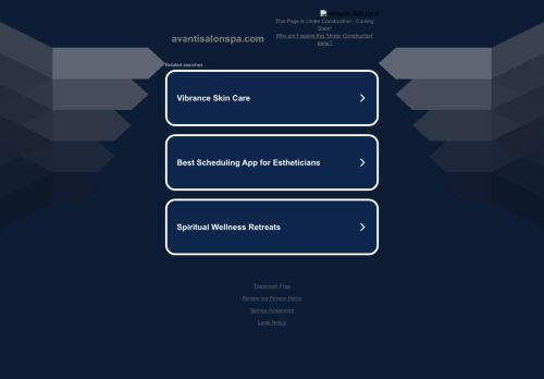 avantisalonspa.com capture - 2025-10-17 12:31:58