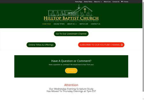 hilltopbaptistchurchpa.com capture - 2025-10-17 16:07:44