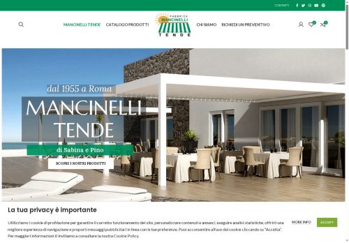 mancinellitende.com capture - 2025-10-18 07:00:19