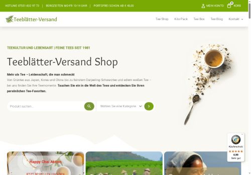 teeblaetter.com capture - 2025-10-18 10:03:37