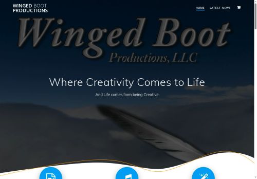 wingedbootproductions.com capture - 2025-10-18 10:14:33