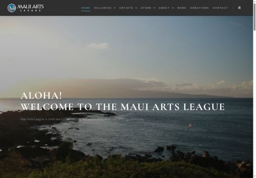 mauiartsleague.com capture - 2025-10-18 11:30:32