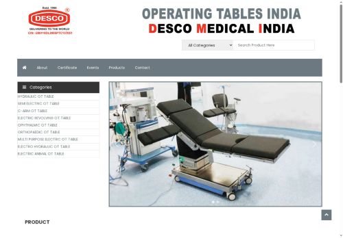 operatingtablesindia.com capture - 2025-10-18 16:03:42