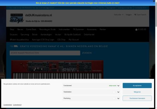dedijkmusicstore.com capture - 2025-10-18 16:59:18