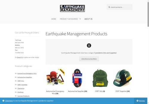 earthquake-management.com capture - 2025-10-18 22:09:06