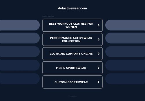 dotactivewear.com capture - 2025-10-20 13:26:40