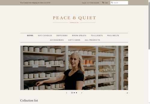 Peace & Quiet Candle Co. capture - 2025-11-09 20:43:20