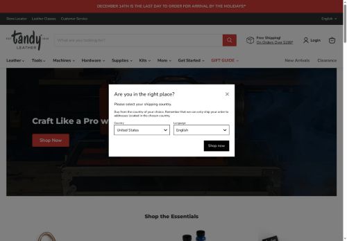 Tandy Leather Canada capture - 2025-12-10 11:42:14