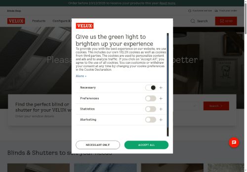 VELUX Blinds capture - 2025-12-10 11:45:46