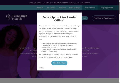 Turnpaugh Health & Wellness capture - 2025-12-11 08:58:54