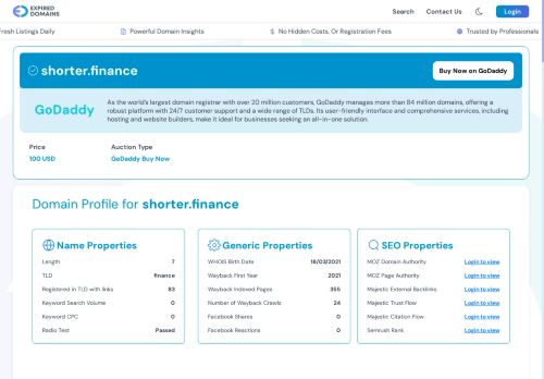 Shorter Finance capture - 2026-08-01 04:54:03