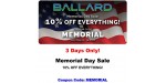 Ballard Inc discount code