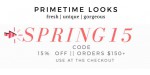 Primetime looks discount code
