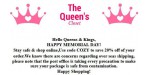 The Queens Closet discount code