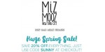 Miz Mooz discount code