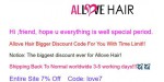 Allove Hair discount code