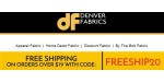 Denver Fabrics discount code