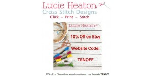Lucie Heaton Cross Stitch Designs coupon code