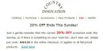 Country Innovation discount code