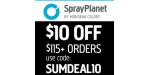 Spray Planet discount code