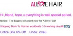 Allove Hair discount code