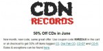 CDN Records discount code