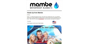Mambe Blanket coupon code