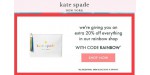 Kate Spade discount code