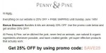 Penny and Pine discount code