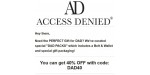 Access Denied discount code