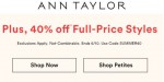 Ann Taylor Factory discount code