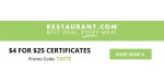 Restaurant discount code