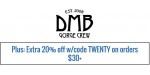 DMB Gorge Crew discount code
