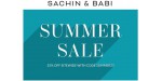 Sachin and Babi discount code