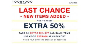 Toobydoo New York coupon code