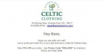 Celtic Clothing discount code