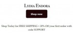 Lydia Endora discount code