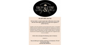 Iron and Fire coupon code