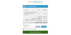 Active Forever coupon code